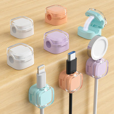 Magnetic Cable Clips, Cute Desk Charger Cord Holder picture