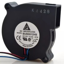 Delta BUB0512HB 5015 12V 0.24A 5CM 3-Wire Turbo Cooling Fan picture
