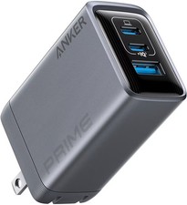 Anker - Prime Charger (100W, 3 Ports, GaN) - Silver picture