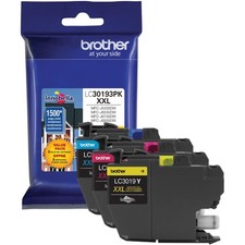Cartridges Ink LC30193PK Super High Yield XXL 3 Pack Brother Printer picture