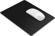 Vaydeer Hard Metal Mouse Pad for Desk Black 9.5L x 7.9W inches,  picture