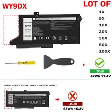 🧡LOT Replace WY9DX Battery For Dell Latitude 14 5420 15 5520 Precision 15 3560 picture