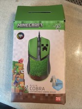 Razer - Cobra Customizable gaming mouse wires Minecraft Creeper Themed  picture