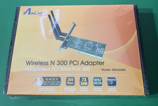 Factory Sealed Airlink 101 Wireless N 300 PCI Adapter Model AWLH6085 picture