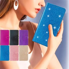Glitter Bling Card Wallet Cover Case For 18 17 16 15 14 13 11 12 Pro Max 16E picture