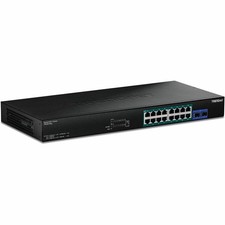TRENDnet TPE-BG182g, 18-Port Gigabit 4PPoE Switch with 8 x 95W Gigabit 4PPoE picture