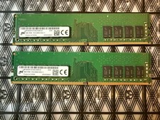 2X Micron 8GB PC4-21300 DDR4 2666V ECC Memory MTA9ASF1G72AZ-2G6E121  Total 16GB picture