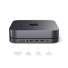 SATECHI USB C HUB, TYPE-C ALUMINUM STAND & HUB, USB-C DATA PORT, -  SPACE GRAY picture