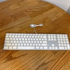 Apple USB Keyboard A1243 Aluminum Full Size Wired Mac picture