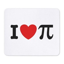 CafePress I Love Pi Non-slip Rubber Mousepad, Gaming Mouse Pad (311276566) picture