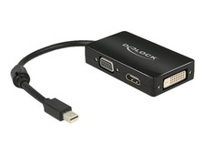 Delock Adapter Displayport mini > VGA HDMI DVI 24+ Adapter 62631 picture