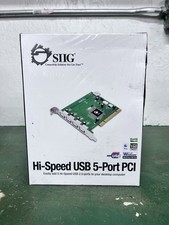 SIIG Hi‑Speed USB 5‑Port PCI Card JU-P50212-S5 picture