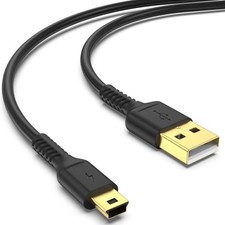 3ft Mini USB Cable, Standard 2.0 to B Male Charger 3 Feet, Black picture