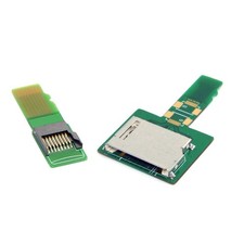cablecc 1Set SD TF Card Socket Female to Micro-SD black or white gray  picture