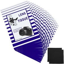 500 Pieces Lens Cleaning Paper Tissue and 2 Double Sided white  picture