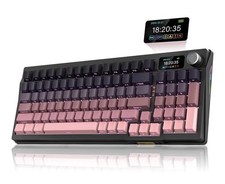 RedThunder K95 Wireless Mechanical Keyboard, RGB Backlit, Gradient Pink picture