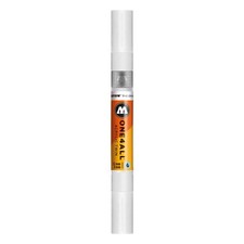 MOLOTOW ONE4ALL Acrylic Twin Pump Marker, 1.5mm and 4mm Nibs, Signal White, 1... picture