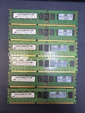 Lot of 6 Micron MT18JSF25672PDZ- 2GB 2RX8 PC3-10600R High-Performance Memory picture