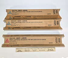 Lot of 3 Genuine Ricoh MP C2551 Toner 2 Cyan 841503 1 Magenta 841502 picture