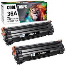 2 Pack CB436A 36A Toner for HP LaserJet P1505 P1505n M1522n M1522nf P1505 Black picture