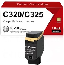 C320 C325 Black Toner Cartridge for Xerox Printer (1 Pack) with Chip picture