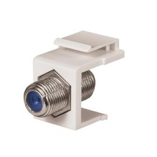 DataComm 20-3202-WH-10 2.4 GHz F-Connector Keystone Insert, 10-Pack (Box of 40) picture