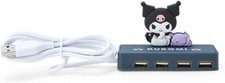 Sanrio. Slim USB Hub. Kuromi .Port 4. 6 x 9.5 x 3cm. Character. 327484 picture