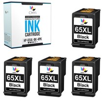 4PK CMYi Compatible 65XL Black Ink Cartridge for HP DeskJet 2636 2640 2655 2670 picture