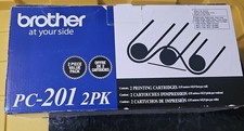 GENUINE - BROTHER PC-201 2-PACK BLACK PRINTING CARTRIDGES  picture