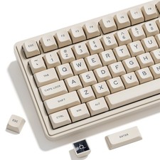 OHY XVX Creamy PBT Keycaps -Tofu Block Themed 132 Keys MDA White picture
