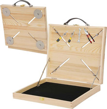 Portable Magnetic Workstation Case, up to 50 Pounds Magnetic Laptop Stand, Hands picture