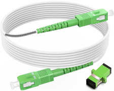 SC/APC to SC/APC Fiber Optic Internet Cable, Armored Fiber Patch Cable, OS2 picture
