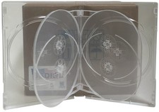 USDISC DVD Cases Chubby 22mm Economy, Sextuple 6 Disc (Clear) Lot picture