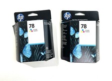 HP 78 Tri-Color Ink Cartridge C6578DN Genuine Lot Set of 2 Exp 2012 - NEW picture