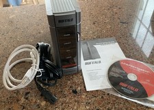 Buffalo LinkStation HS-DH500GL w/ Power, Ethernet, Disk, Guide picture
