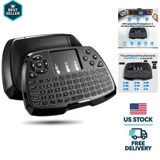 Handheld Wireless Keyboard & Touchpad with RGB Light - Compatible with Smart TVs picture