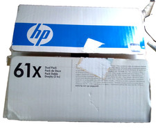 New Genuine HP 61X Black Toner Cartridge - Dual Pack (C8061D) picture