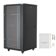 22U Network Cabinet Wall Mount, 23.6 in Depth, 300 Lbs. Max Load Server Cabinet picture
