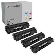 DI Toner Cartridge Replacement for Canon 128 3500B001AA (Black, 4-Pack) picture