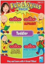 Caillou FUN & SKILLS PACK - Ready to Read, Alphabet, Colors Shapes & School NEW picture