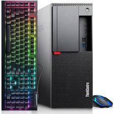 Lenovo M720t Gaming PC i5-8th 32GB 256GB SSD AMD RX-550 RGB-KB&M WiFi Windows 11 picture