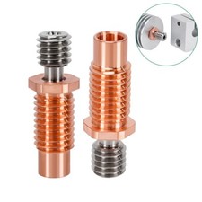 1.75mm E3D V6 Heat Break Titanium Alloy Copper 3D Printer Nozzle Throat picture
