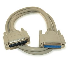 12 INCH Serial DB25/DB25 RS232 Male to Female EXTENSION Cable picture
