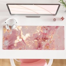 QIYI Large Mouse Pad, Cute Pink Desk Mat for 31.5
