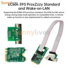 M.2 Key A+E/PCI-E 2.5G Gigabit Ethernet Network Lan Card 1000Mbps RTL8125BG Chip picture