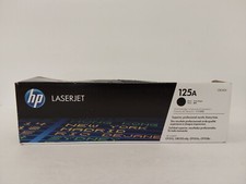 HP 125A Black Original LaserJet Toner Cartridge CB540A Damaged Box picture