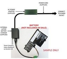External (Standalone) Laptop Battery Charger for LENOVO internal Batteries LE03Y picture
