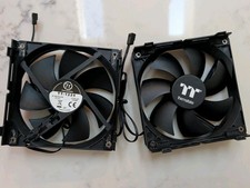 2 120mm fans Thermaltake Tt-1225 Cooler Fan. Great Condition Very Low Hours picture