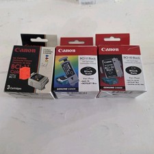 Canon Ink Cartridge Lot BCI-10 BCI-11 Black Color BJC-70 Expired NOS Vintage picture