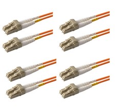 SpeedyFiberTX 4-Pack 10 Meter OM1 62.5/125 Fiber Optic Cable Duplex LC to LC picture